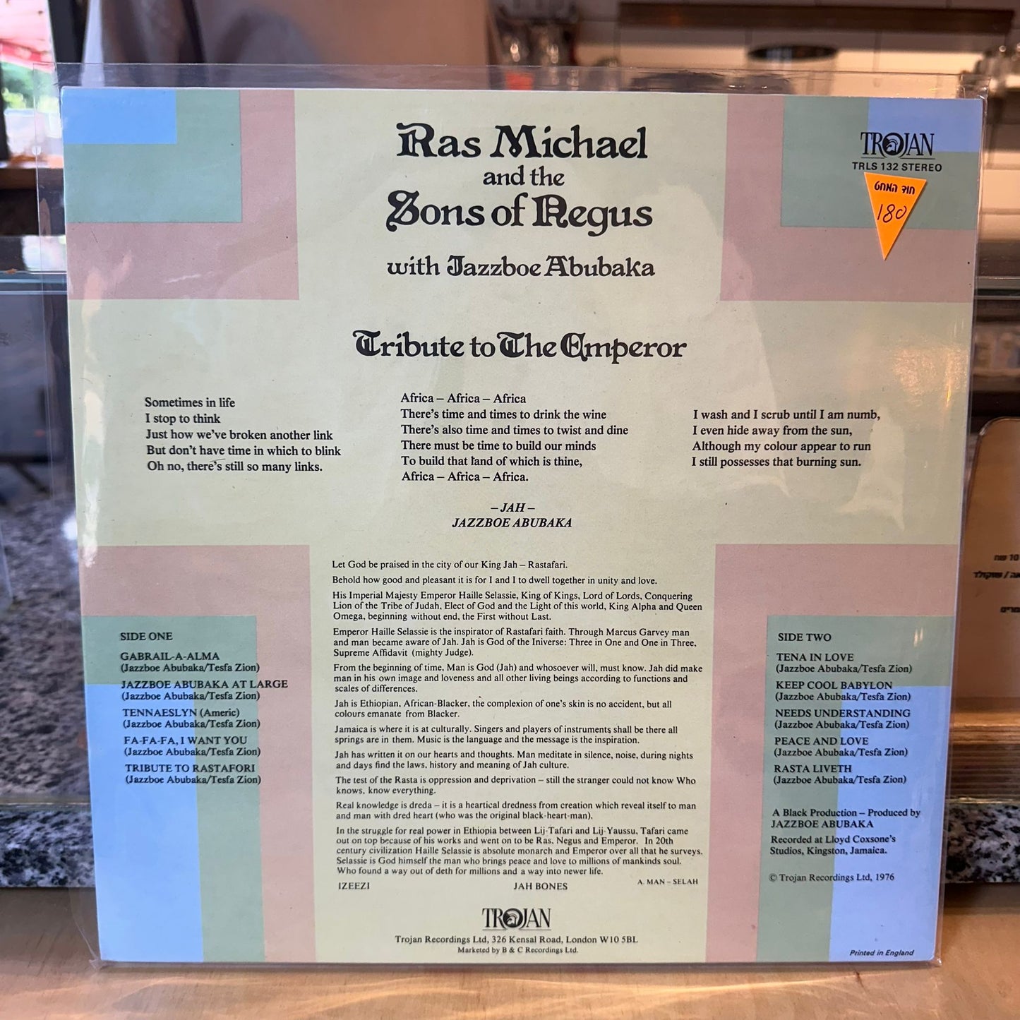 Ras Michael And The Sons Of Regus - Tribute To The Emperor