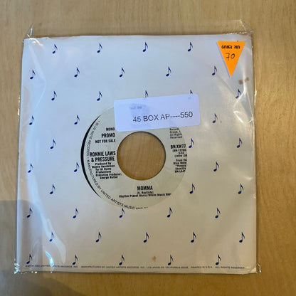 Ronnie Laws & Pressure - Momma 7”