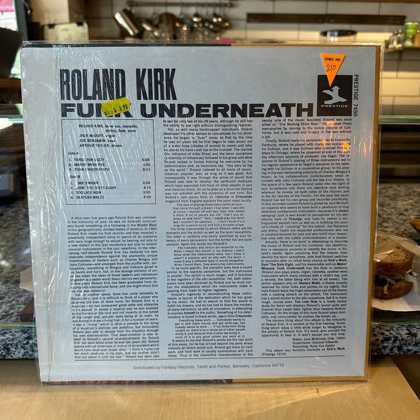 Roland Kirk With Jack Mcduff - Funk Underneath