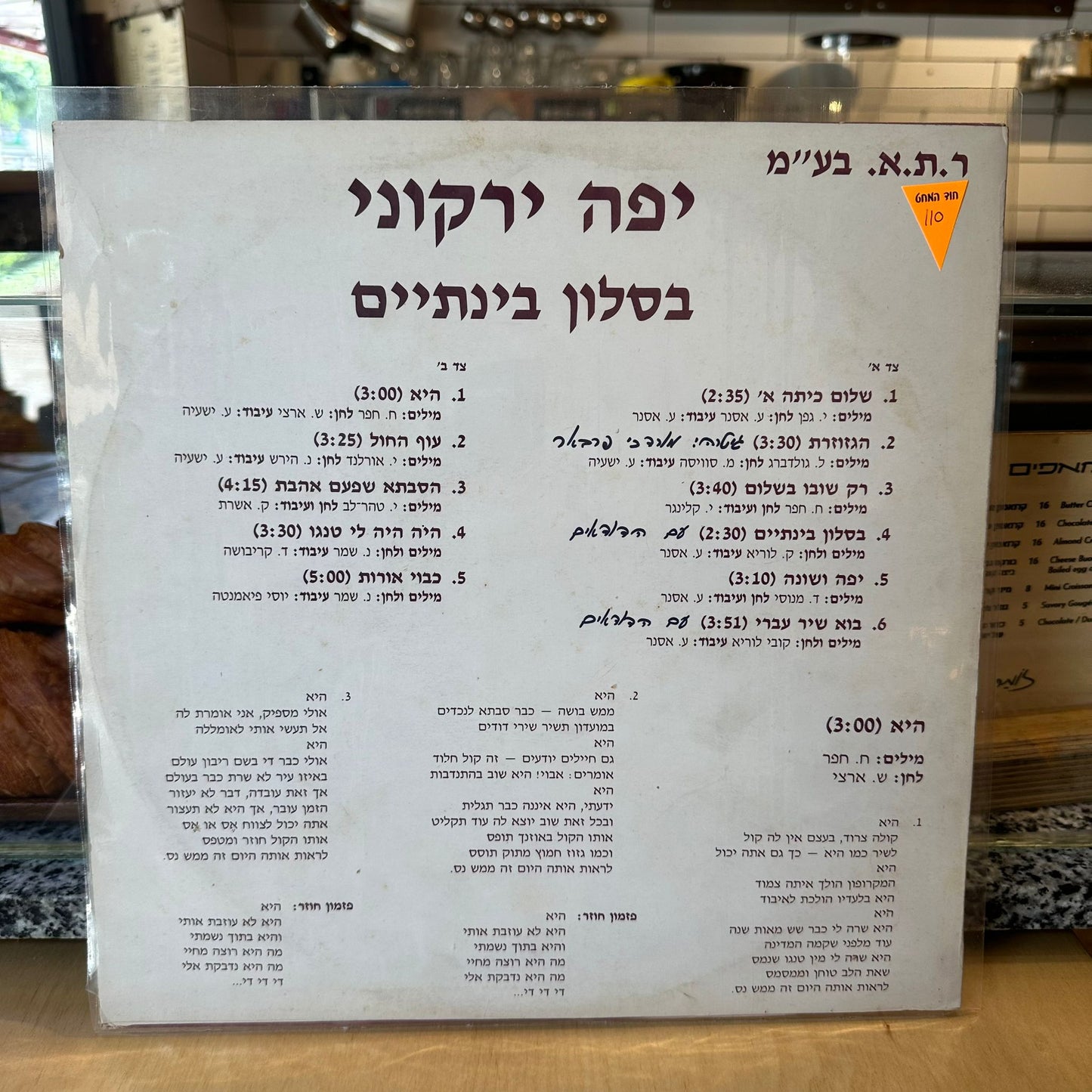 יפה ירקוני - בסלון בינתיים