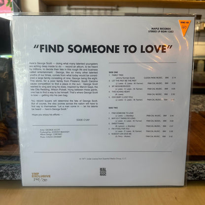 George Scott - Find Someone To Love